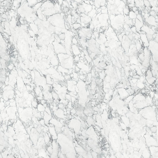 Marmo Bianco - Rounded Edge Laminate Worktop 3050mm x 600mm x 28mm
