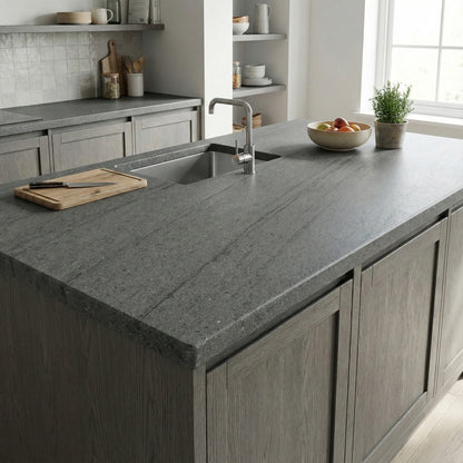 Silver Granite - Rounded Edge Laminate Worktop 3050mm x 600mm x 38mm