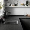 Midnight Granite - Rounded Edge Laminate Worktop 3050mm x 600mm x 38mm