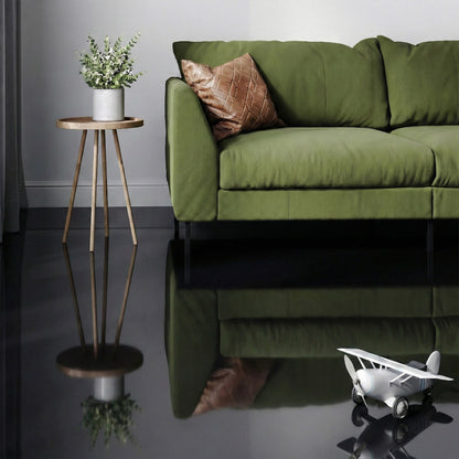 Black - Lustre Flawless 8mm High Gloss Laminate Flooring