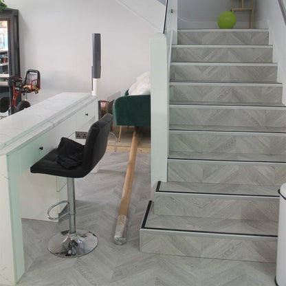 Light Grey - Masterpieces Water-resistant 8mm Matt Laminate Flooring (84209)