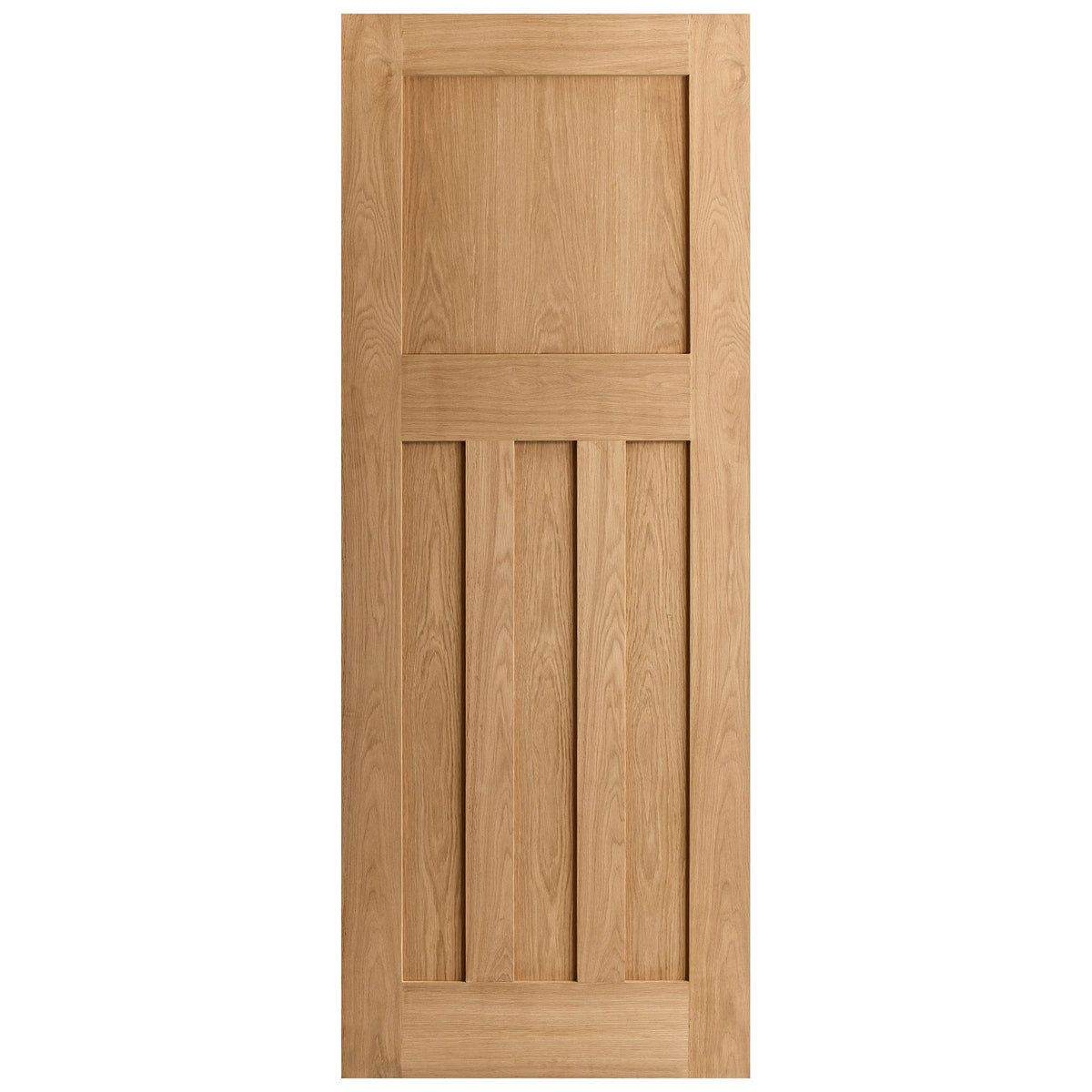 Oak Internal Unfinished 1930's DX 4 Panel FD30 Fire Door (84451)