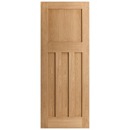 Oak Internal Unfinished 1930's DX 4 Panel FD30 Fire Door (84451)