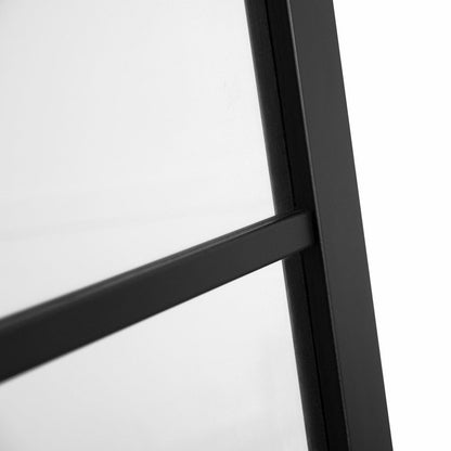 Jet Black Fully Finished Industrial Studio 6 Light Clear Glass Made-to-Measure Internal Glazed Door