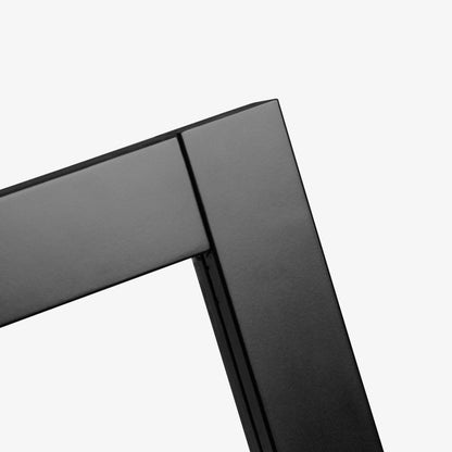 Jet Black Fully Finished Industrial Studio 8 Light Clear Glass Made-to-Measure Internal Glazed Door