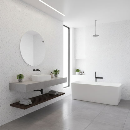 White Sparkle - PVC Gloss Waterproof Wall Panelling