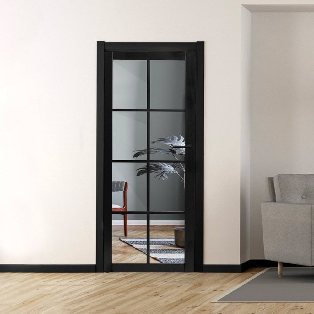 Fully Finished Jet Black 2.4m Square Profile Skirting Board (JBSKIRT-SQ)