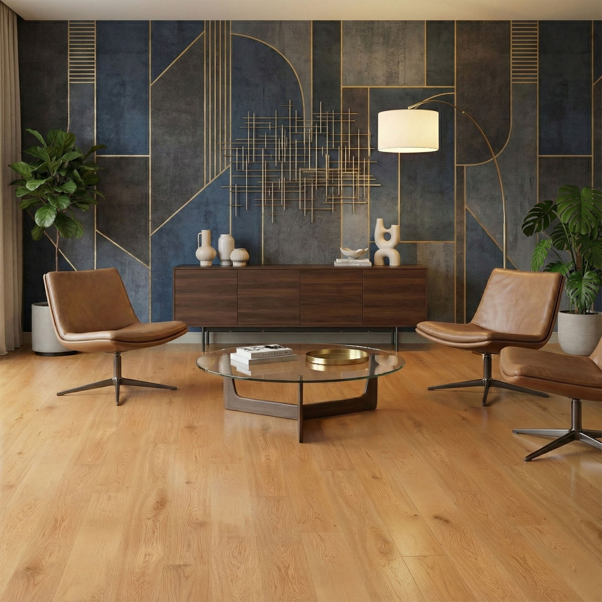 Natural Oak - 14mm Super-Wide UV Lacquered Engineered Real Wood Flooring