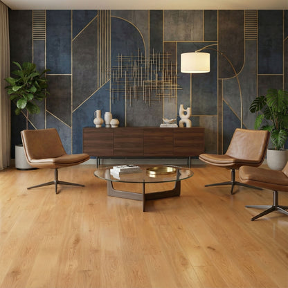 Natural Oak - 14mm Super-Wide UV Lacquered Engineered Real Wood Flooring