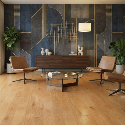 Natural Oak - 14mm Super-Wide UV Lacquered Engineered Real Wood Flooring