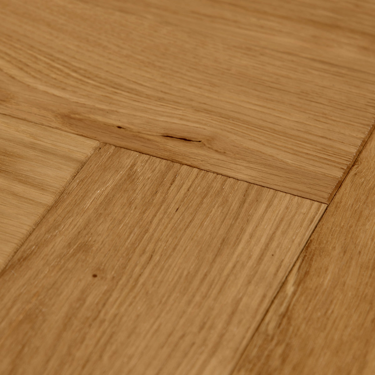 Natural Oak - Herringbone 18mm Brushed and Oiled Solid Real Wood Flooring