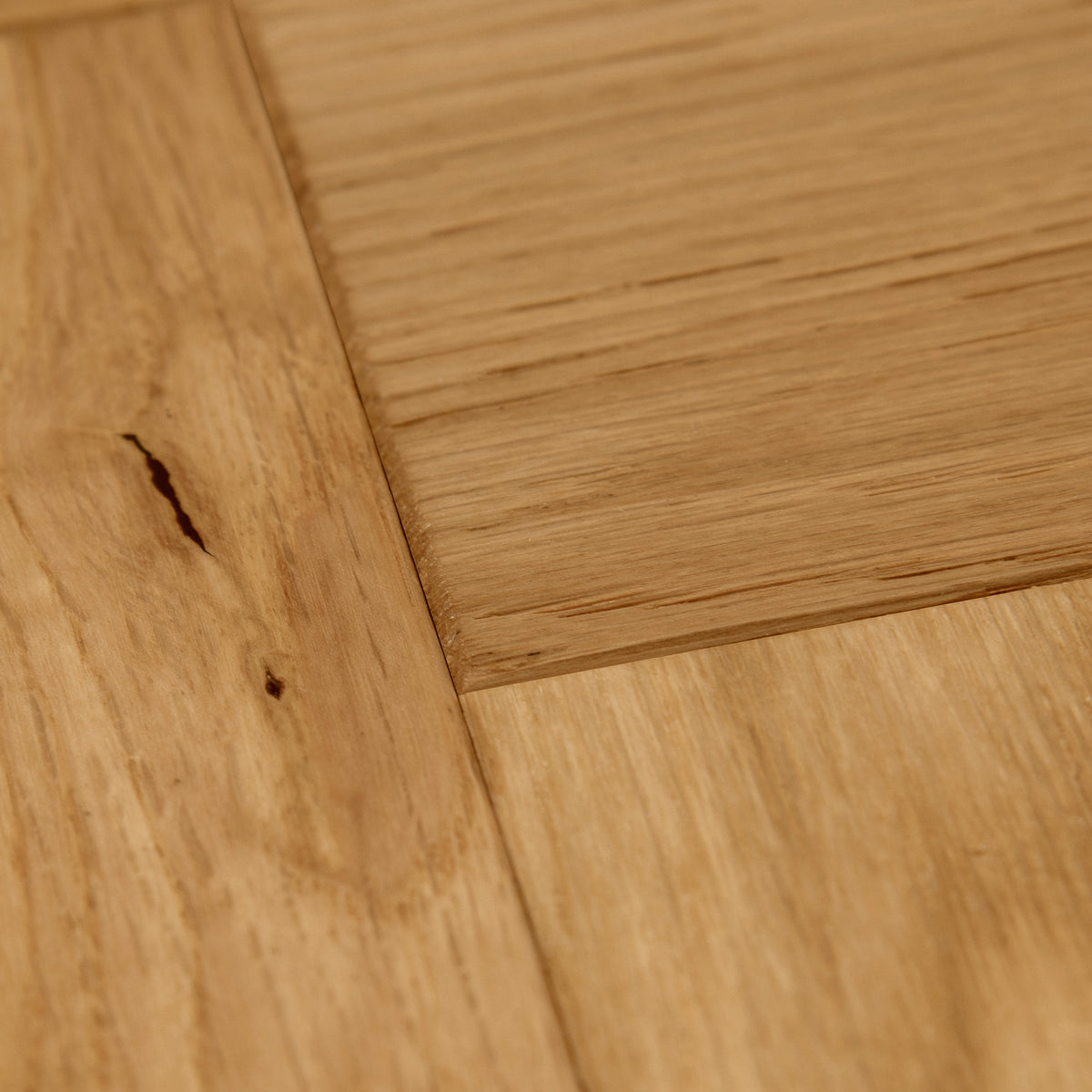 Natural Oak - Herringbone 18mm Brushed and Oiled Solid Real Wood Flooring