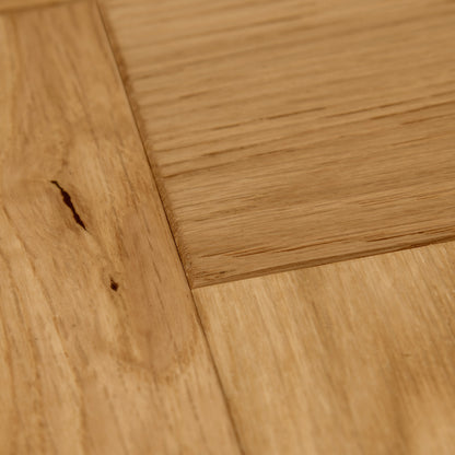 Natural Oak - Herringbone 18mm Brushed and Oiled Solid Real Wood Flooring