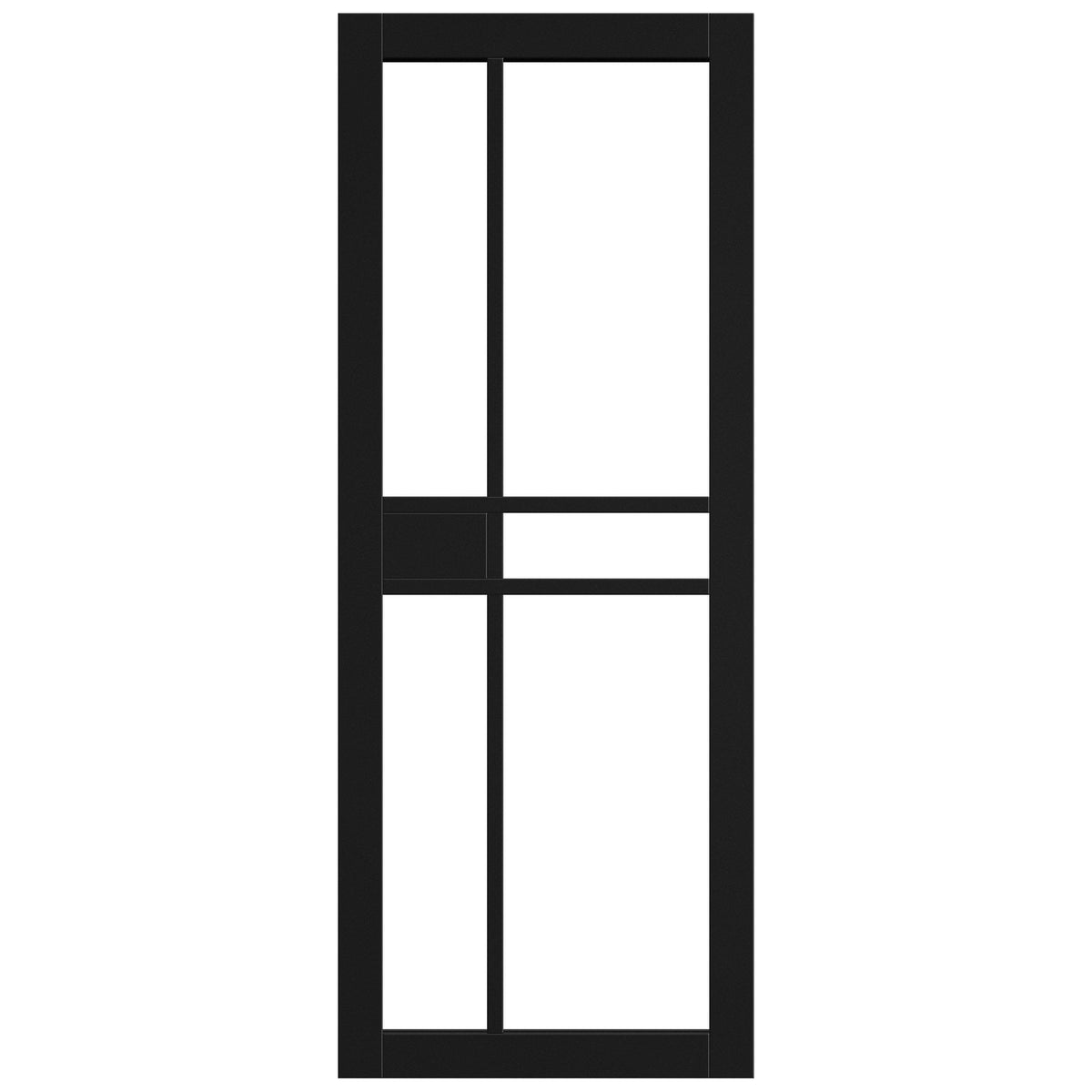 Black Internal Fully Finished Sudio 1 Panel 5 Light Clear Glass Door (121191)