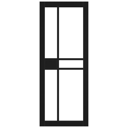 Black Internal Fully Finished Sudio 1 Panel 5 Light Clear Glass Door (121191)