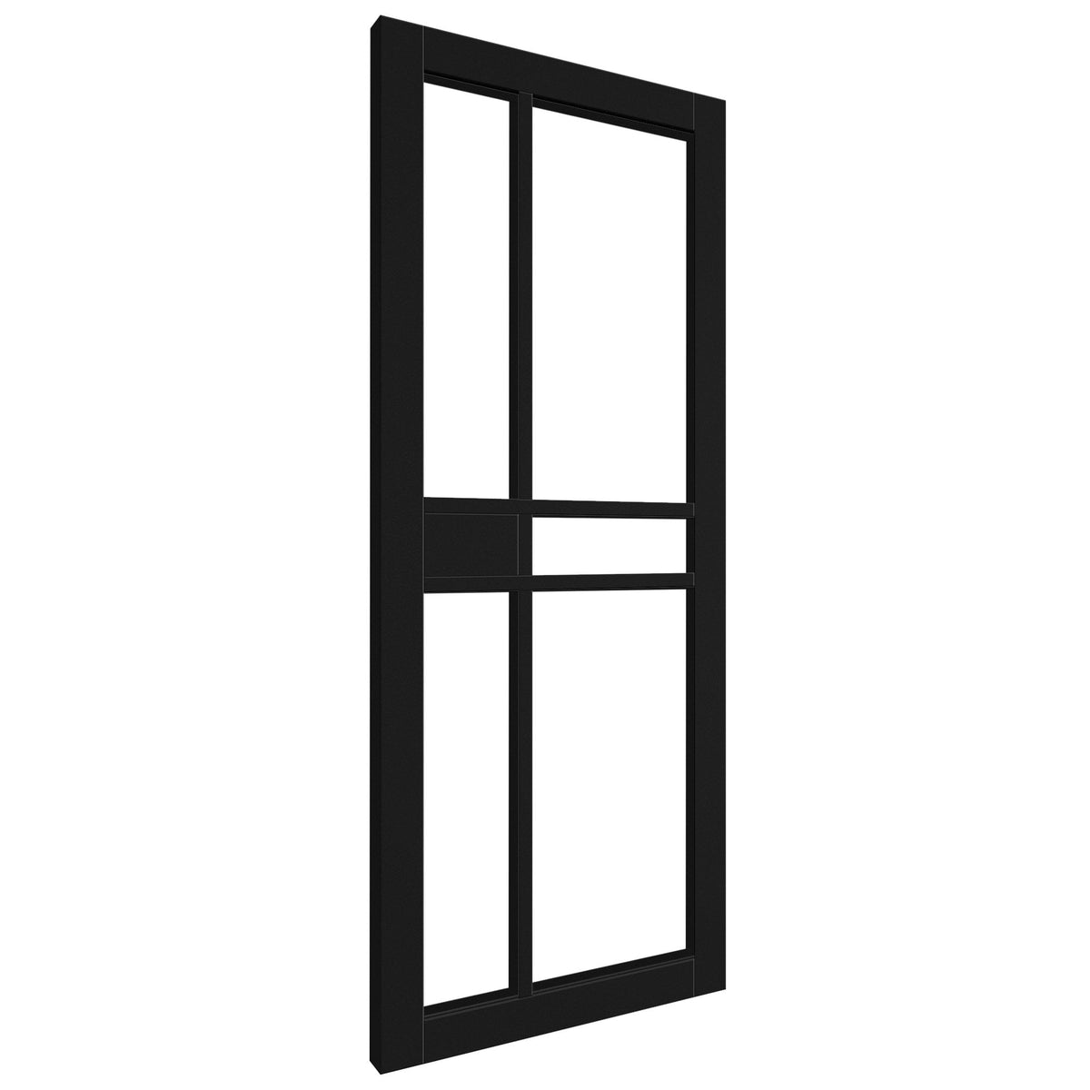 Black Internal Fully Finished Sudio 1 Panel 5 Light Clear Glass Door (121191)