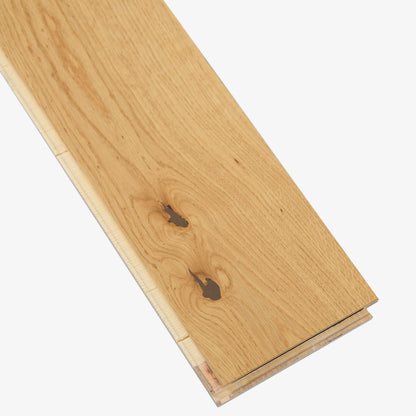 Natural Oak - 14mm Light Brushed 5G Click Engineered Real Wood Flooring