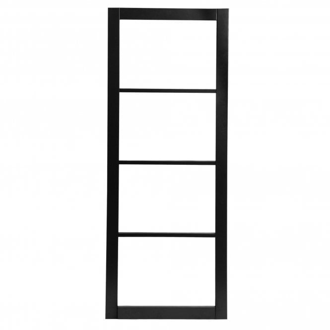 Jet Black Internal Fully Finished Industrial Studio 4 Light Clear Glass Made-to-Measure Door (120539)