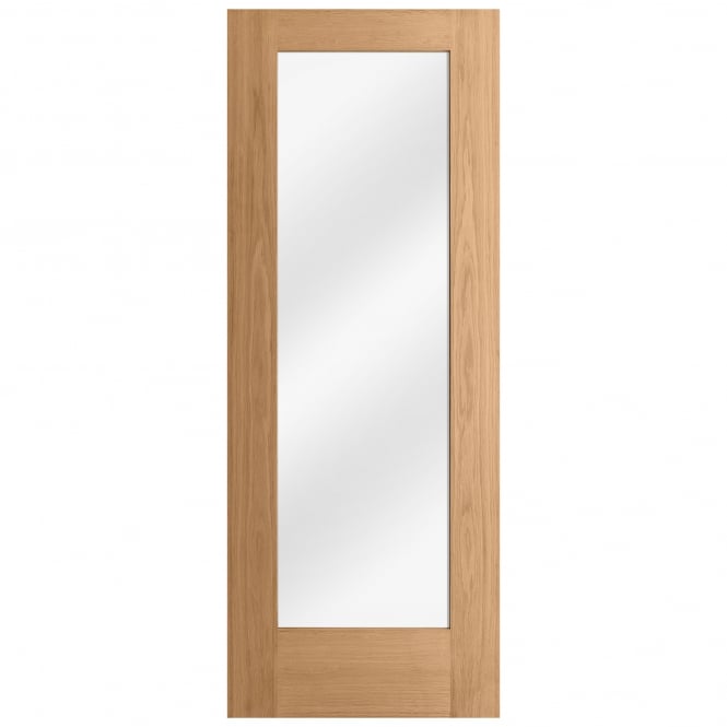 Oak Internal Unfinished Pattern 10 1 Light Clear Glass Door
