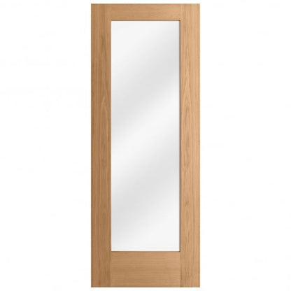 Oak Internal Unfinished Pattern 10 1 Light Clear Glass Door