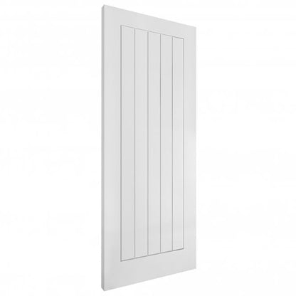 White Internal Lifestyle Moulded Smooth Cottage 5 Panel Door