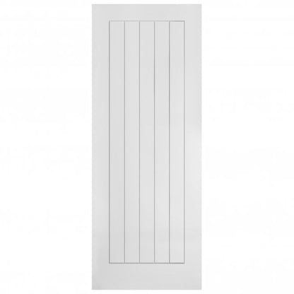 White Internal Lifestyle Moulded Smooth Cottage 5 Panel Door