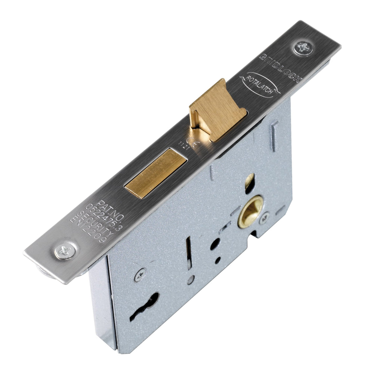 76mm Eurospec Easi-T Architectural 3 Lever Sashlock - Satin Stainless Steel