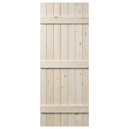 Internal Scandinavian Pine Unfinished Grange V Groove 3 Ledge Solid Door (DIES)