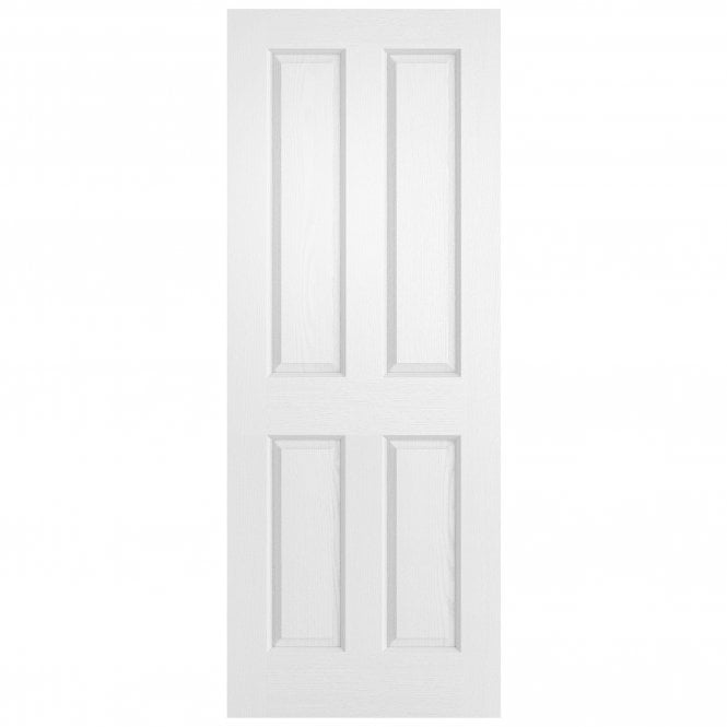 White Internal Fully Finished Lifestyle Textured 4 Panel Square Top Door