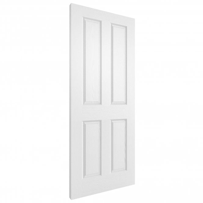 White Internal Fully Finished Lifestyle Textured 4 Panel Square Top Door
