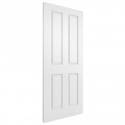White Internal Fully Finished Lifestyle Textured 4 Panel Square Top Door