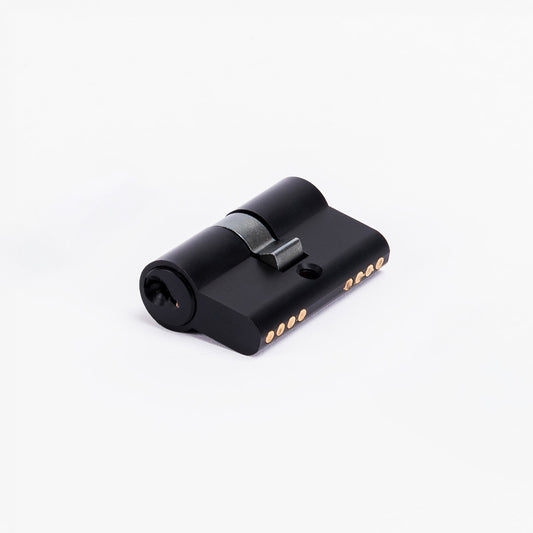 50mm 3 key 5 pin Euro key cylinder - Black