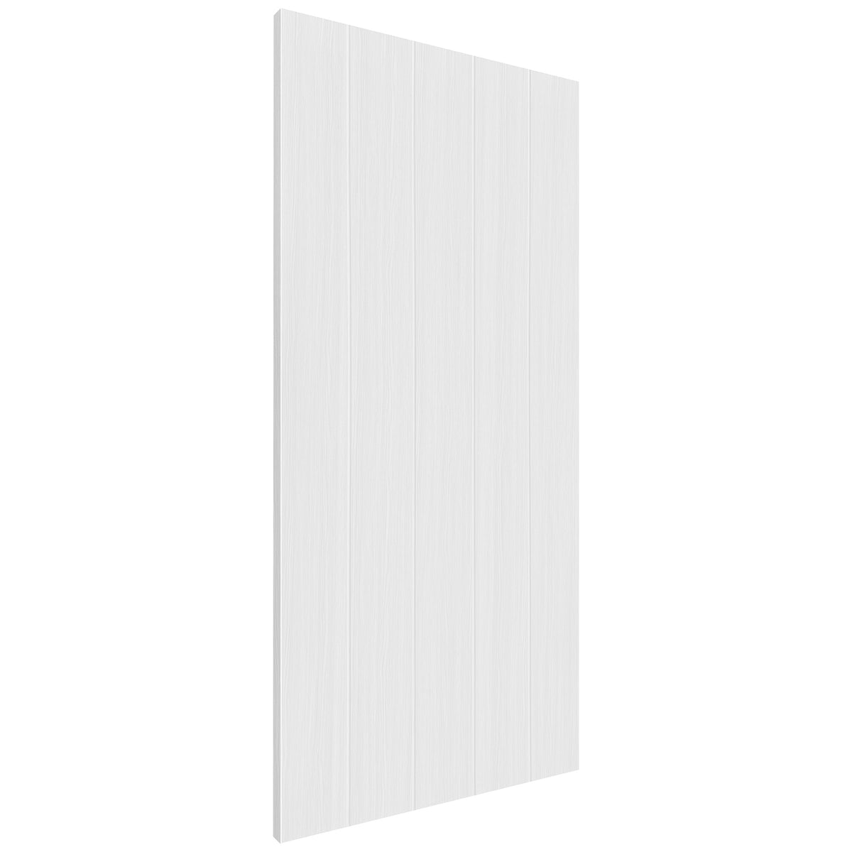 White Fully Finished Cottage Woodgrain Laminate Internal Door