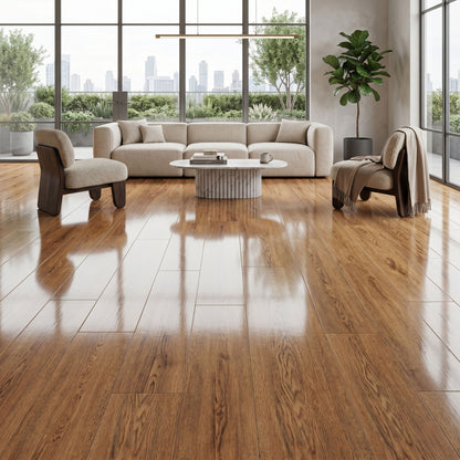 Oak Brera Classic - Aqua Pro 8.5mm High Gloss Wide Laminate Flooring