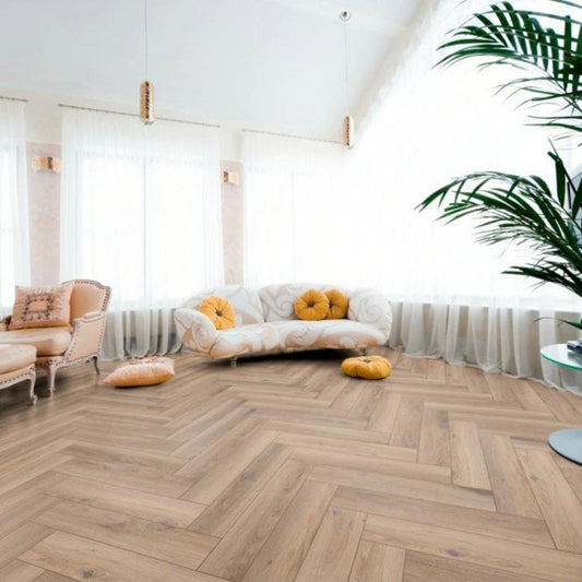 Metz Oak - Herringbone 8mm Laminate Flooring