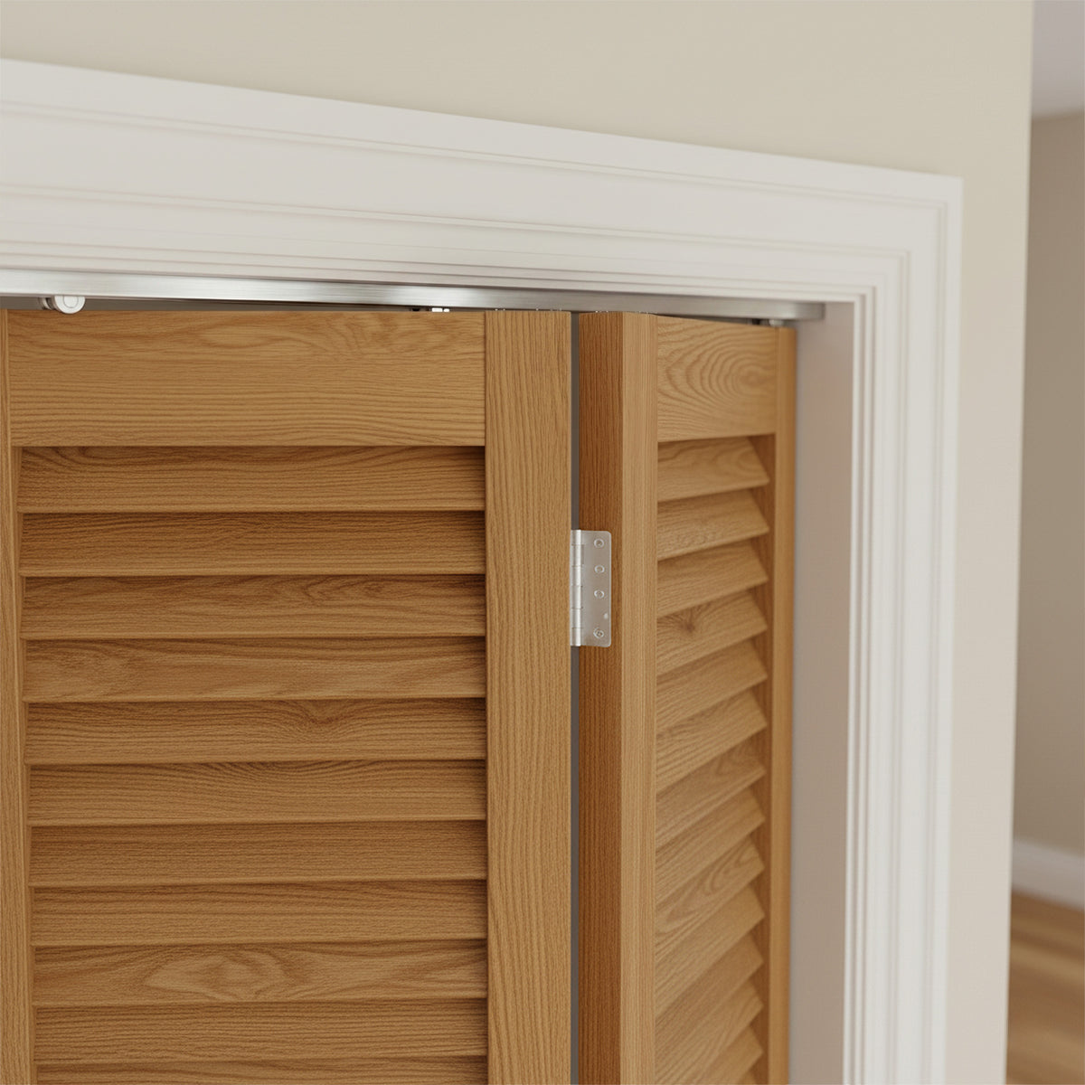 Silver 1067mm Top Hung Bi-fold Sliding Door Track