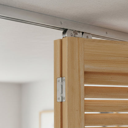 Silver 1067mm Top Hung Bi-fold Sliding Door Track