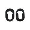 Studio Industrial Euro Lock Oval Escutcheon - Matt Black