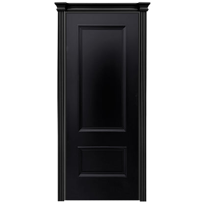 Jet Black Fully Finished Mayfair 2 Panel FD30 Internal Fire Door