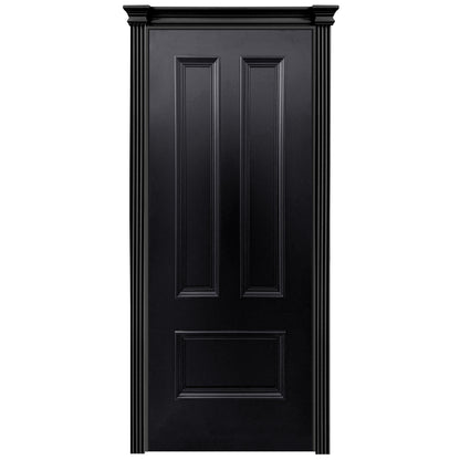 Jet Black Fully Finished Belgravia 3 Panel FD30 Internal Fire Door