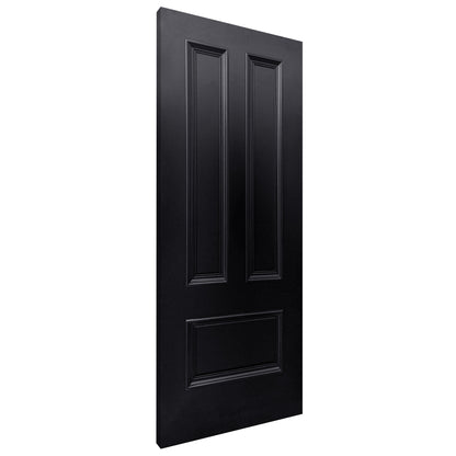 Jet Black Fully Finished Belgravia 3 Panel FD30 Internal Fire Door