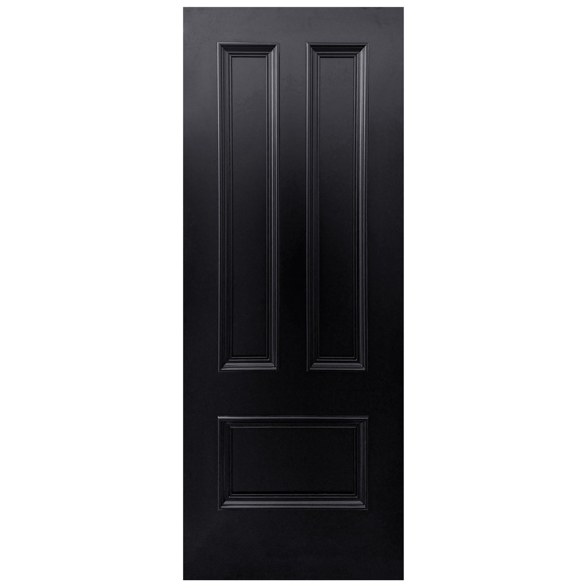 Jet Black Fully Finished Belgravia 3 Panel FD30 Internal Fire Door