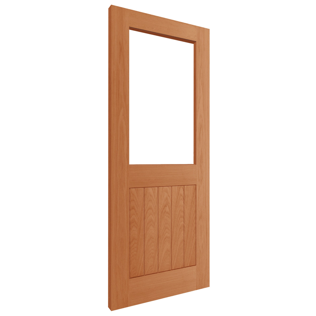 Oak Internal Fully Finished Farley Half Light Clear Glass Door
