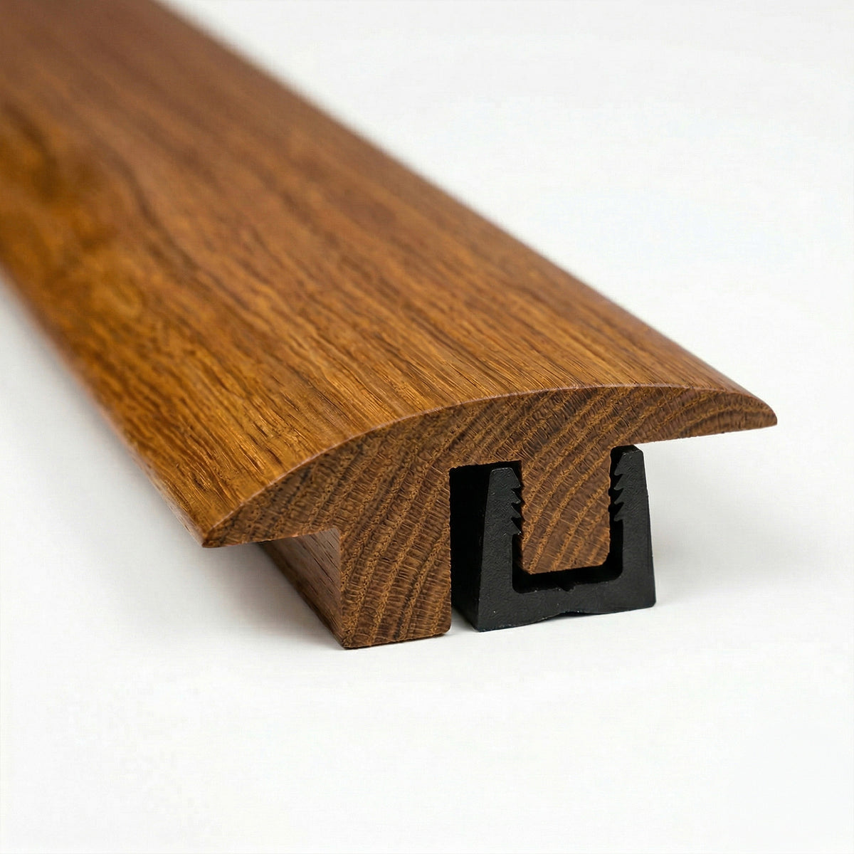 Natural Lacquered Semi-Ramp Adapting Profile Door Bar 990mm