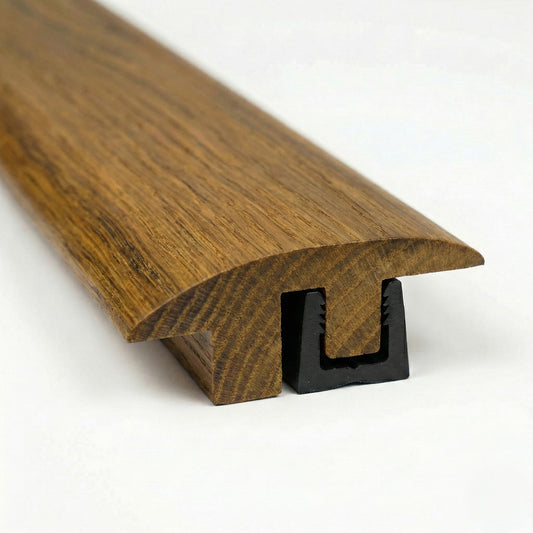 Toffee Oak Semi-Ramp Adapting Profile Door Bar 990mm