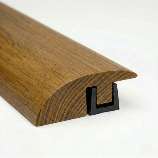 Toffee Oak Ramp Adapting Profile Door Bar 990mm