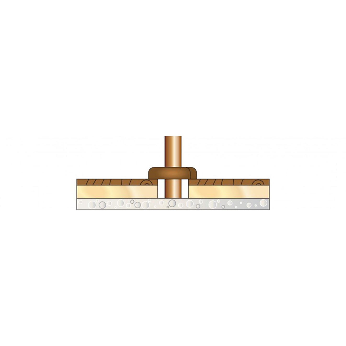 Dark Oak Radiator Pipe Rose Cover