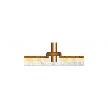 Dark Oak Radiator Pipe Rose Cover