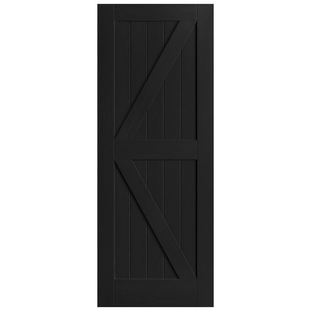 Black Internal Fully Finished Oak Barn Door (121610)