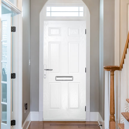 Aden White Pre-Hung Composite Front Door Set